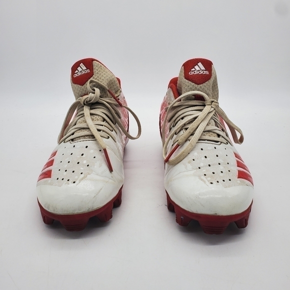 adidas Men Size 7.5 Shoes Baseball Cleats Icon 4 Splash MD Red Lace Up G26694 - Picture 11 of 12